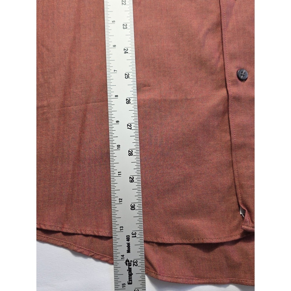 Kenneth Cole Shirt Mens 16 34/35 Red Long Sleeve Button Up NWT Cotton - Picture 8 of 8